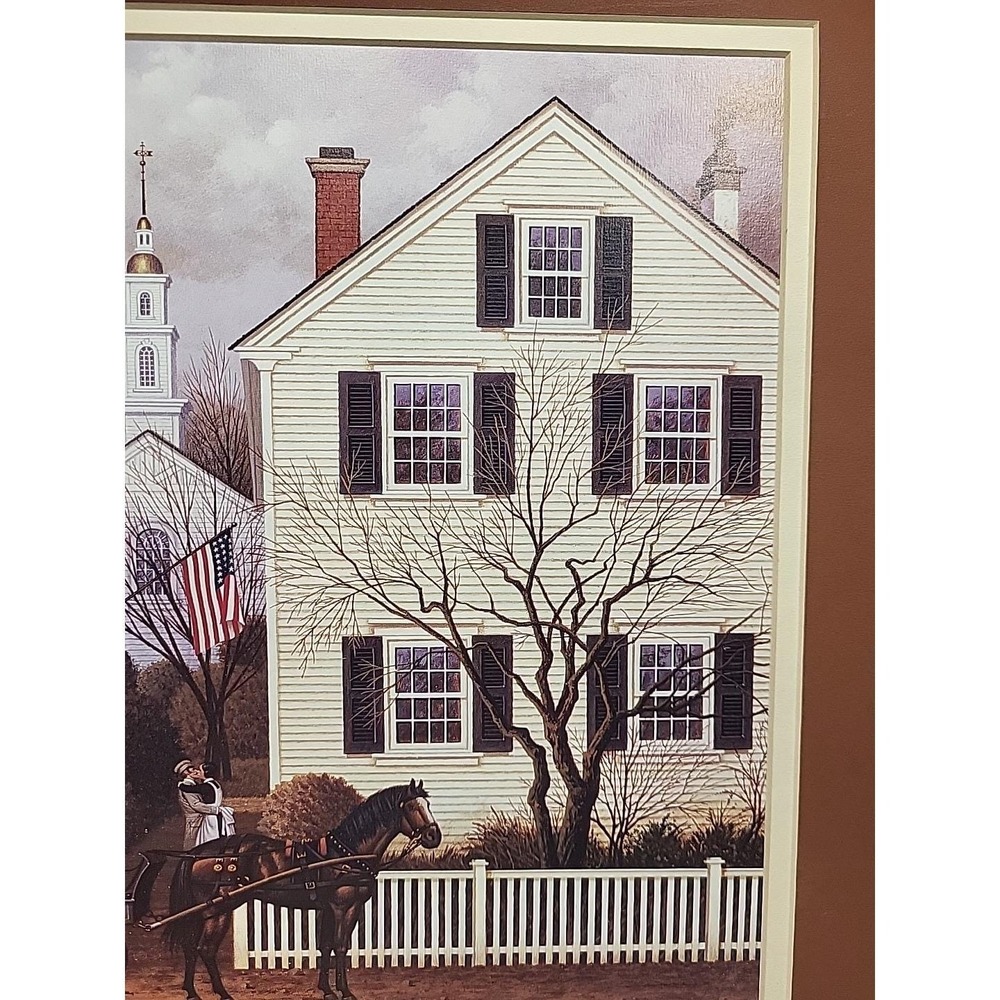 Farewell Kiss to Mrs. Jacob Amherst Charles Wysocki Milkman Americana Unframed - Picture 6 of 15